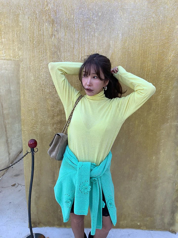 Wool Turtleneck Tee by Tarabymotion for Women - view 6