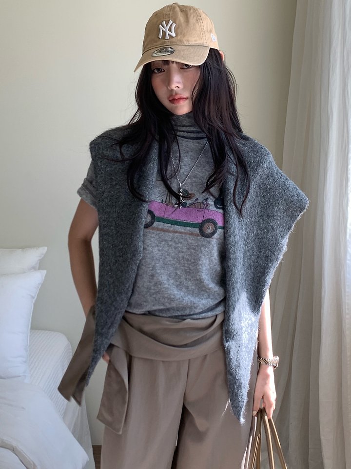 Open Car Tee by Tarabymotion for Women - view 10