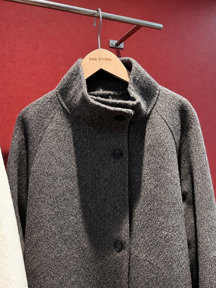 Hand High Neck Coat by The Fine.b for Women - view 3