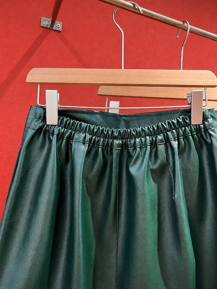 Seam Leather Skirt by The Fine.b for Women - view 7
