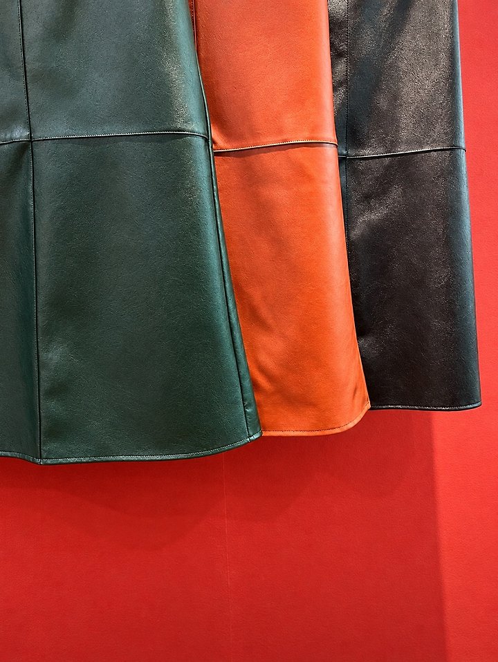 Seam Leather Skirt by The Fine.b for Women - view 8