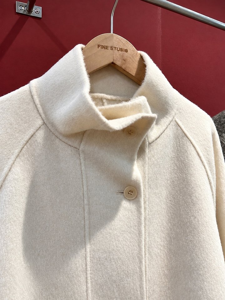 Hand High Neck Coat by The Fine.b for Women - view 1