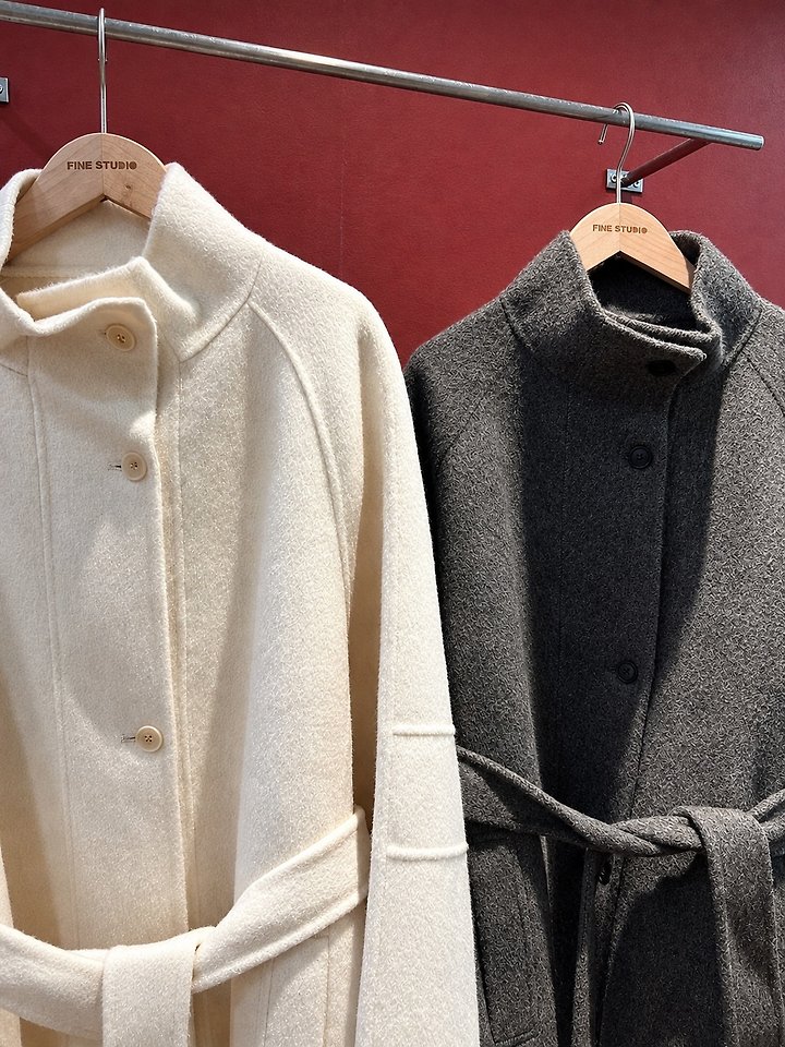 Hand High Neck Coat by The Fine.b for Women - view 5