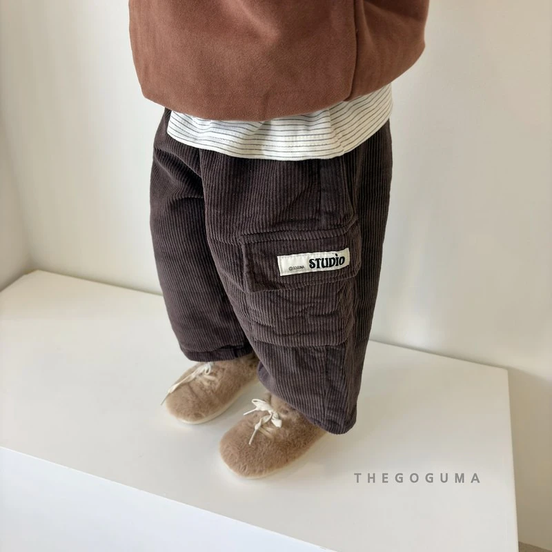 Corduroy Cargo Fleeced Pants by Thegoguma for Child - view 8