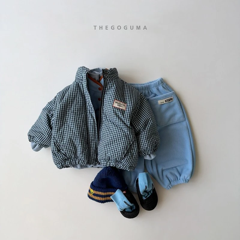 Check Padded Jacket by Thegoguma for Child - view 3