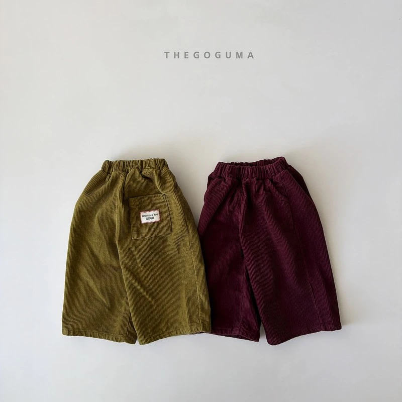 Color Corduroy Fleeced Pants by Thegoguma for Child - view 1