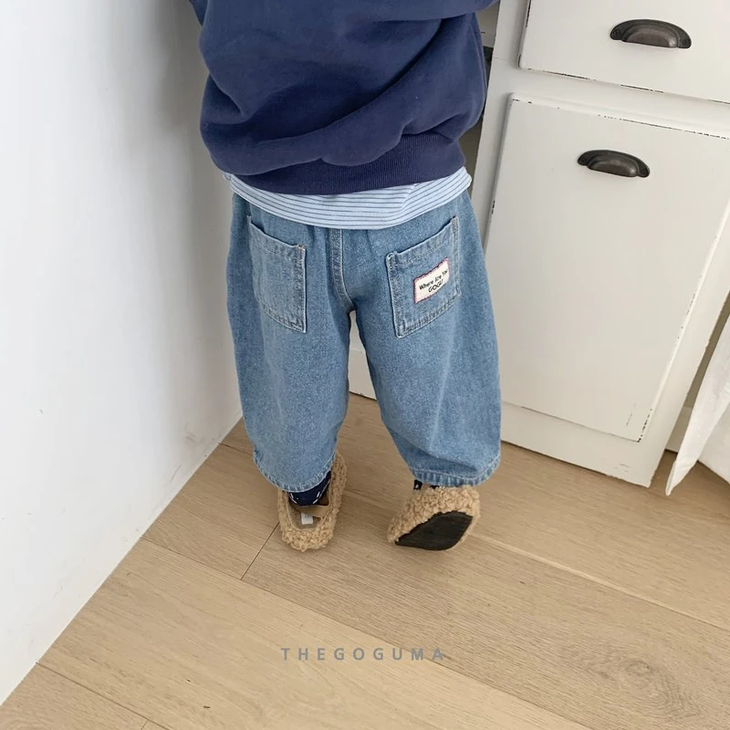 Barrel Fleeced Denim Pants by Thegoguma for Child - view 12