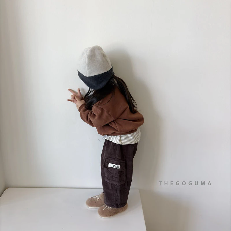 Corduroy Cargo Fleeced Pants by Thegoguma for Child - view 9