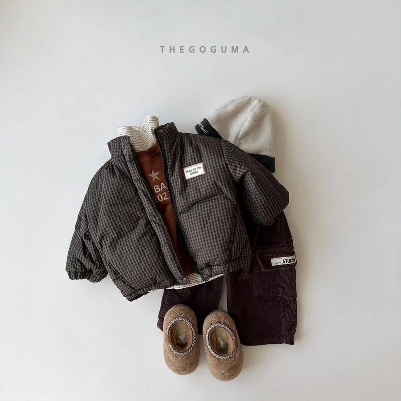 Check Padded Jacket by Thegoguma for Child - view 4