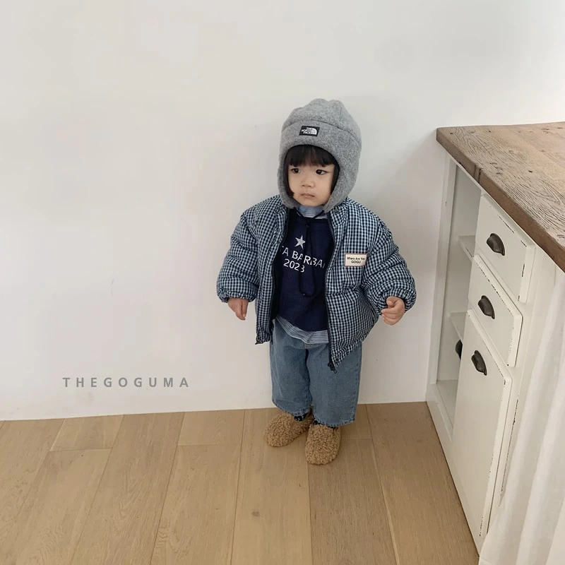 Check Padded Jacket by Thegoguma for Child - view 5