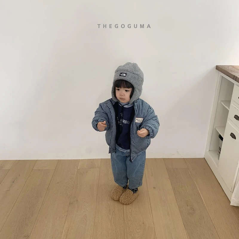 Check Padded Jacket by Thegoguma for Child - view 6