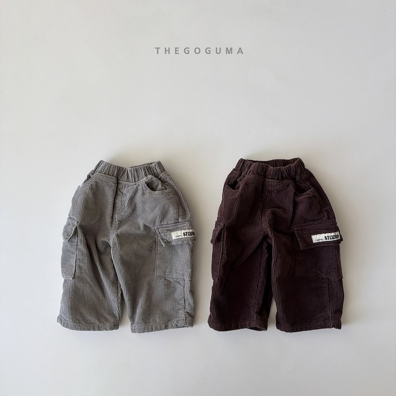 Corduroy Cargo Fleeced Pants by Thegoguma for Child - view 1