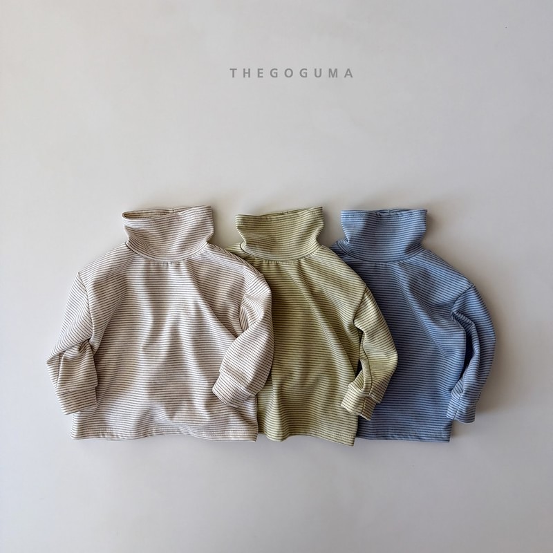 Multi Striped Turtleneck Tee by Thegoguma for Child - view 1