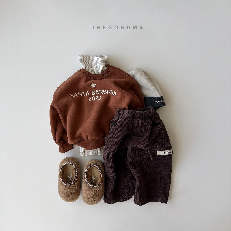 Corduroy Cargo Fleeced Pants by Thegoguma for Child - view 3