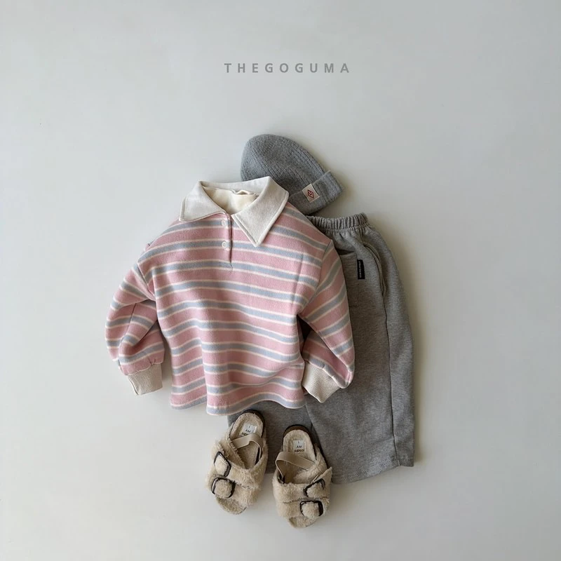 Cotton Candy Fleeced Collar Tee by Thegoguma for Child - view 4
