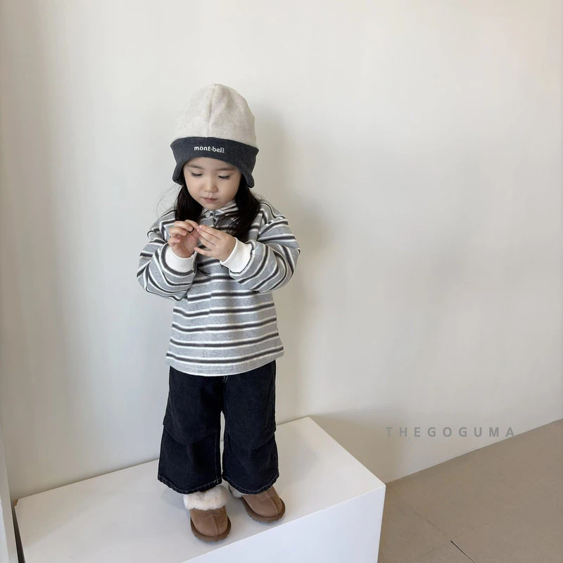 Cotton Candy Fleeced Collar Tee by Thegoguma for Child - view 8