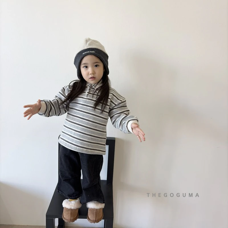 Cotton Candy Fleeced Collar Tee by Thegoguma for Child - view 6