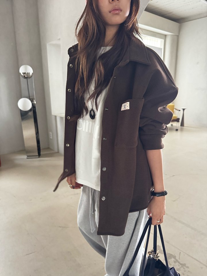 Fuzzy Ribbed Jacket by There's for Women - view 9