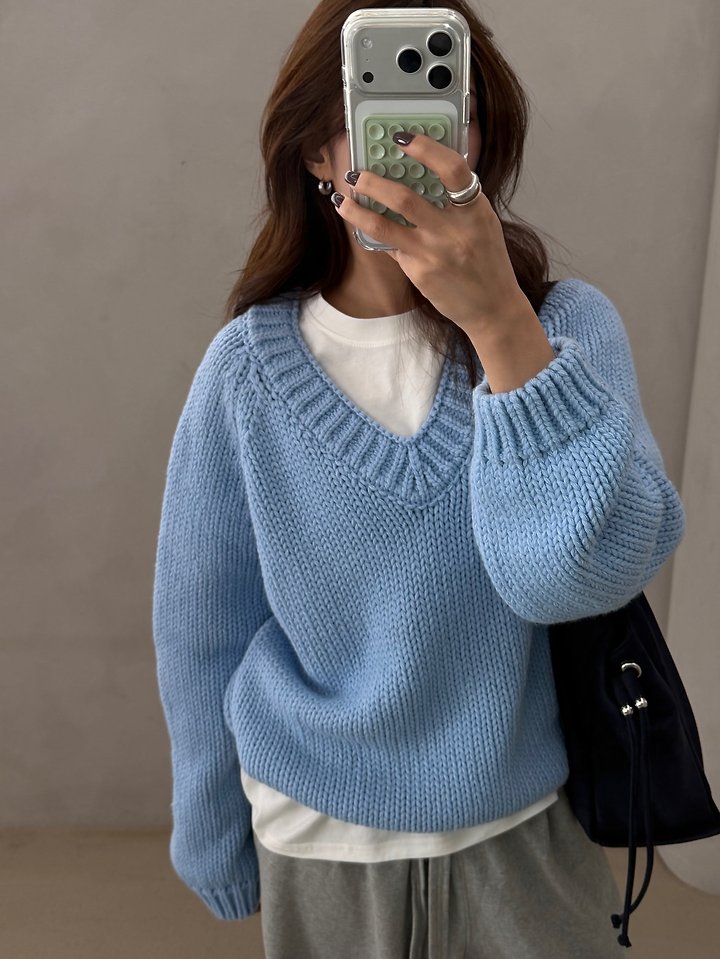 Sage V-Neck Knit by There's for Women - view 8