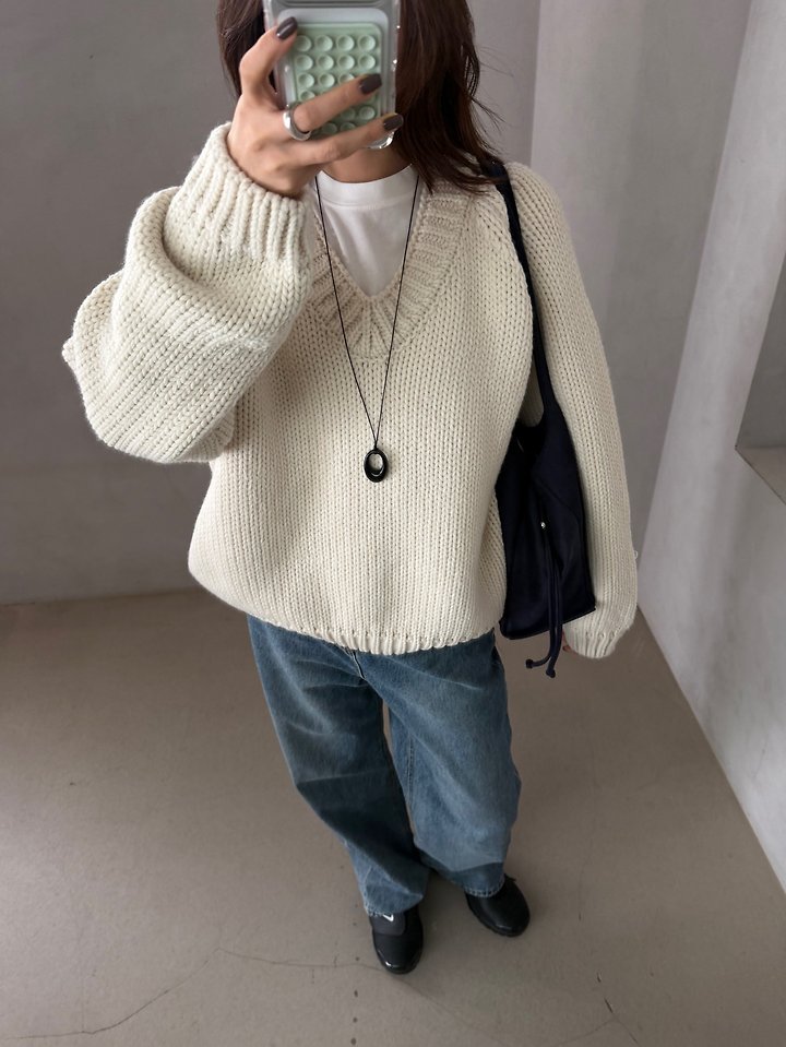 Sage V-Neck Knit by There's for Women - view 9