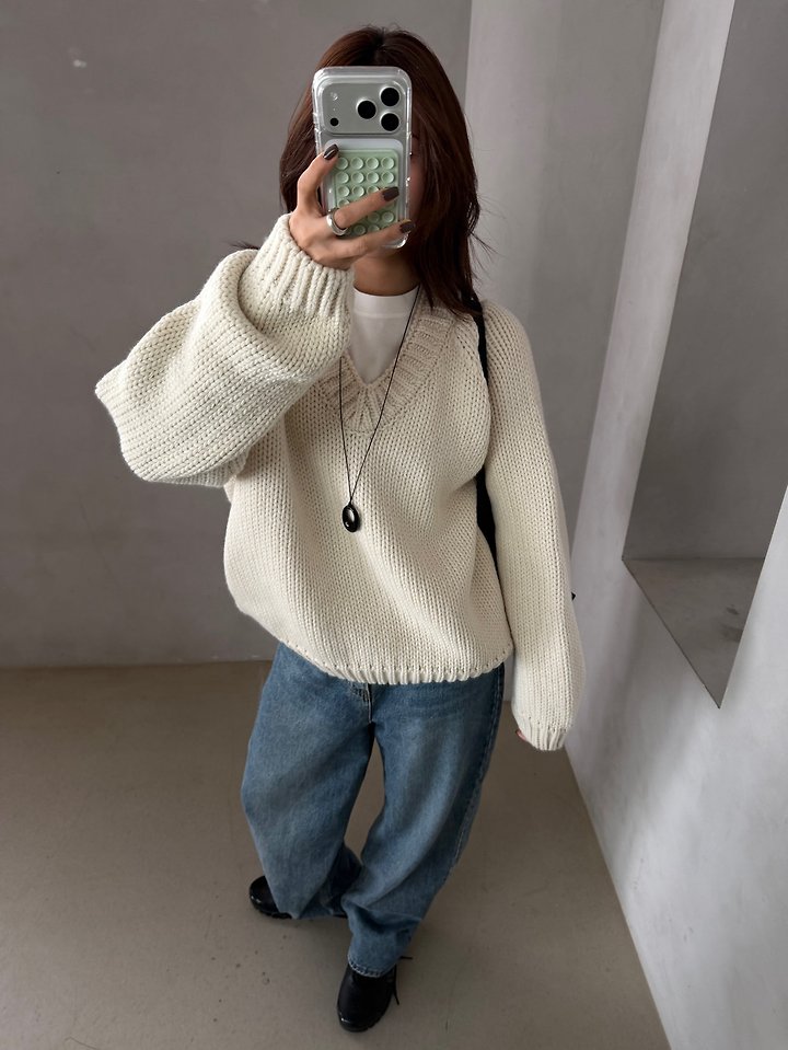 Sage V-Neck Knit by There's for Women - view 10