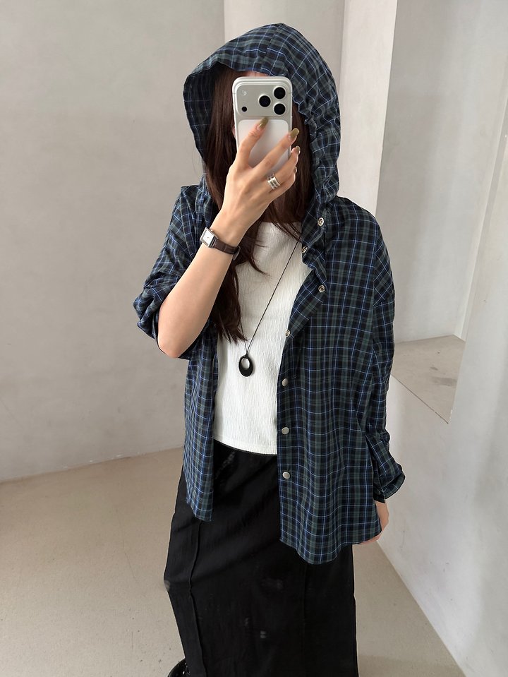 Check Hoodie by There's for Women - view 2