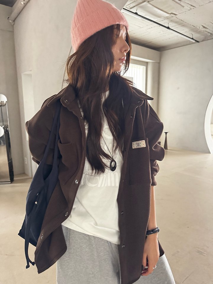 Fuzzy Ribbed Jacket by There's for Women - view 7