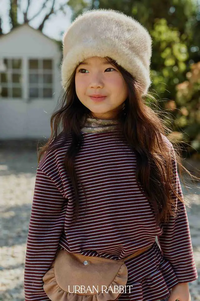Loose Fit Frill Long Tee by Urban Rabbit for Child - view 8