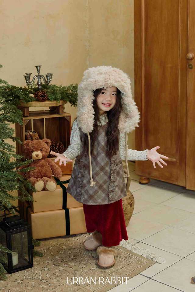 Check Frill Dress by Urban Rabbit for Child - view 10