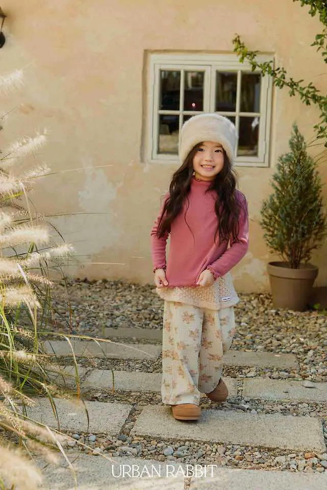 Curly Half Mock Neck Tee by Urban Rabbit for Child - view 8