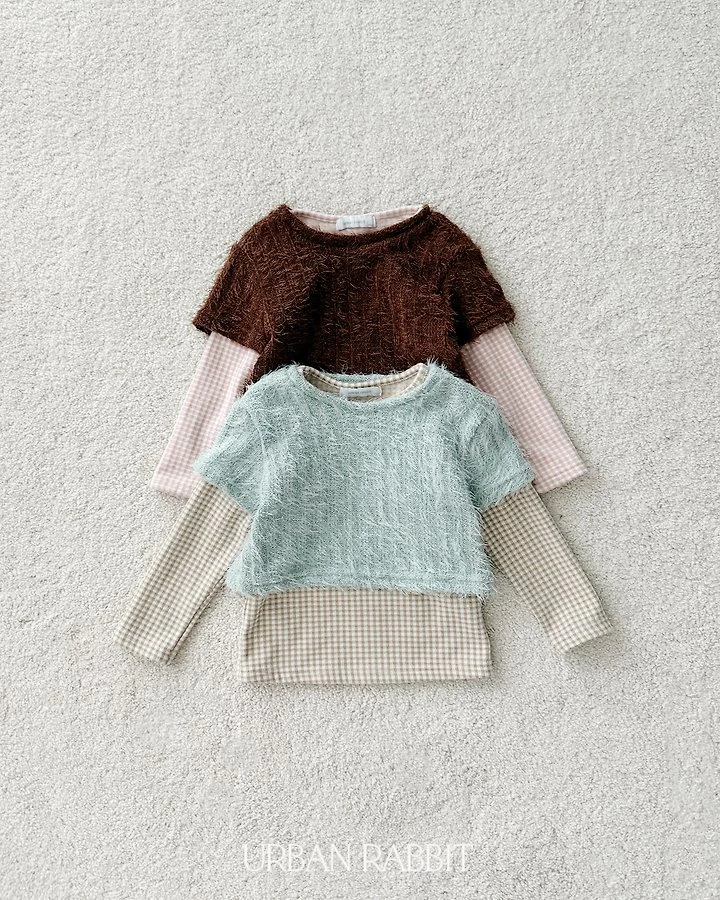 Check Layered Set by Urban Rabbit for Child - view 1
