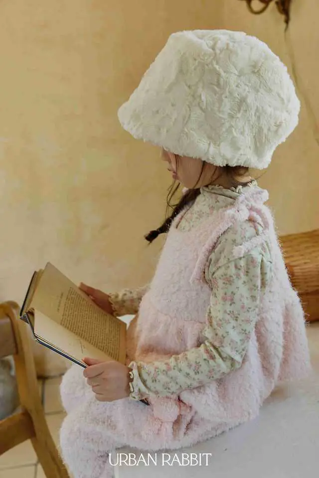 Flower Half Mock Neck Tee by Urban Rabbit for Child - view 7