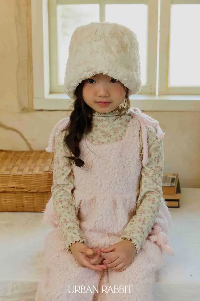 Flower Half Mock Neck Tee by Urban Rabbit for Child - view 8
