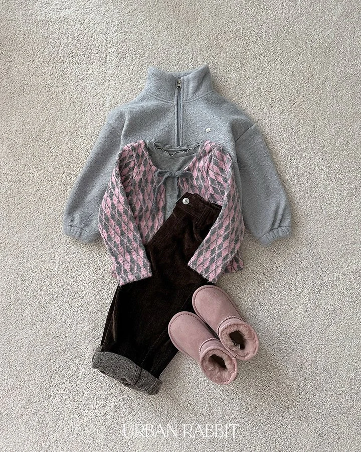 Fleeced Denim Barrel Pants by Urban Rabbit for Child - view 11