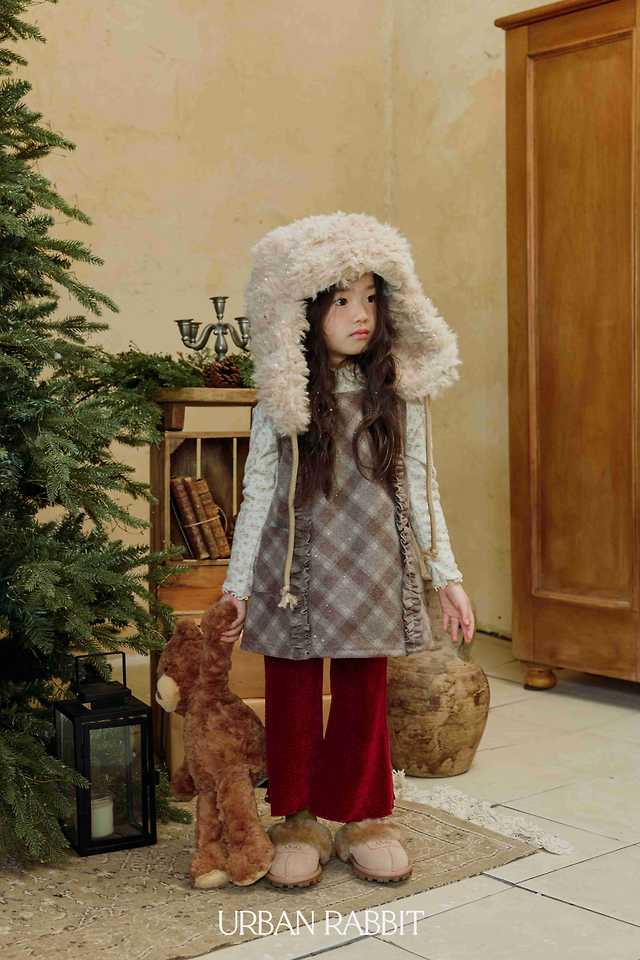 Check Frill Dress by Urban Rabbit for Child - view 11