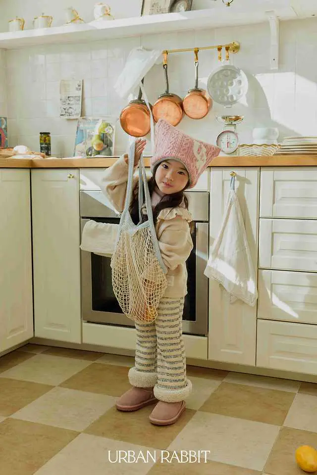 Choux Cream Bootcut Pants by Urban Rabbit for Child - view 6
