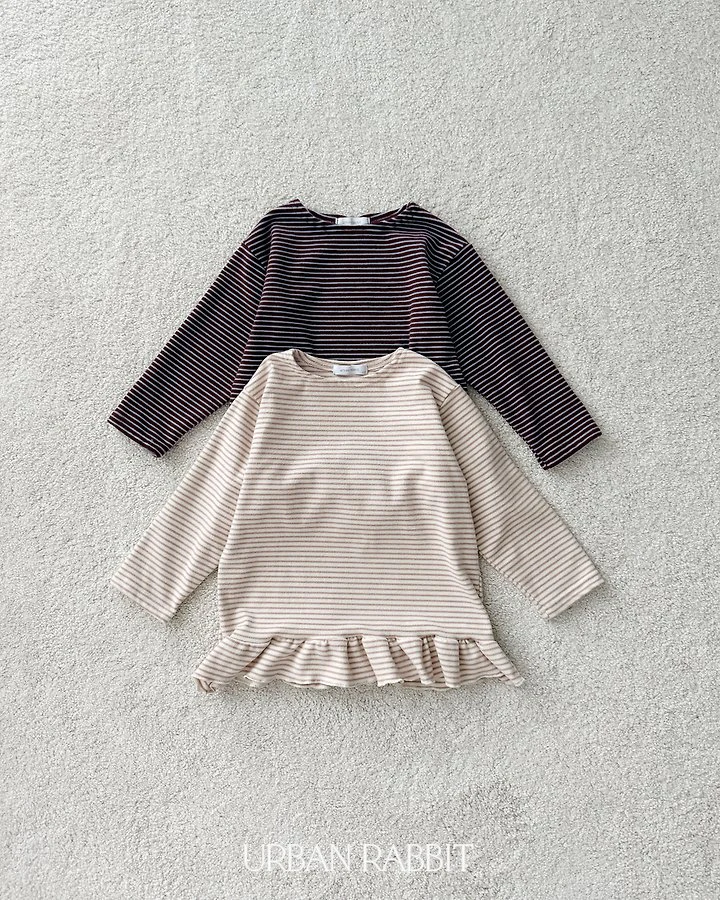Loose Fit Frill Long Tee by Urban Rabbit for Child - view 1