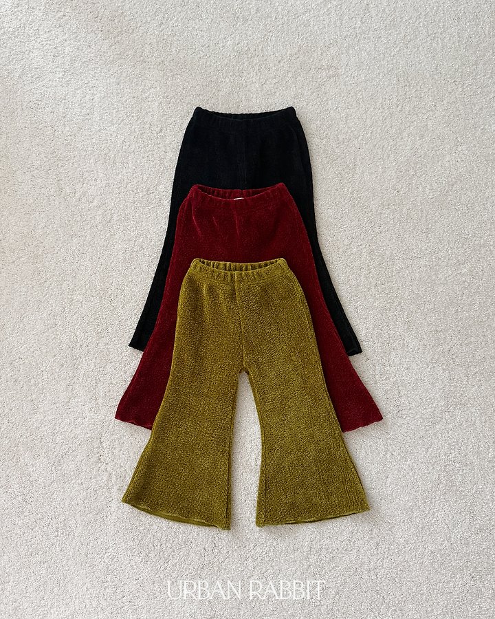 Choco Rib Trim Bootcut Pants by Urban Rabbit for Child - view 1