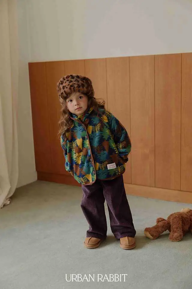 Shawl Collar Fleece Jacket by Urban Rabbit for Child - view 5