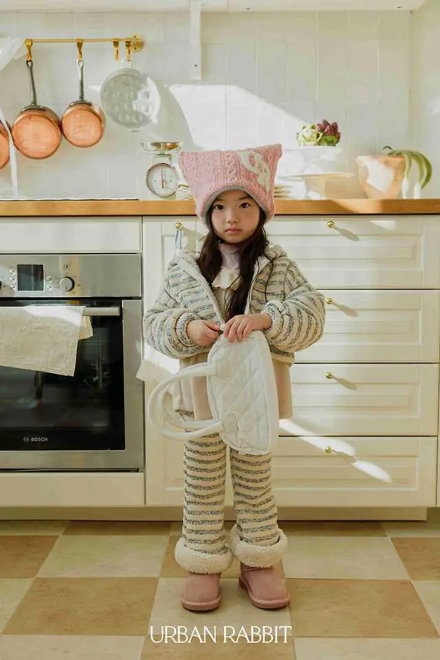 Choux Cream Bootcut Pants by Urban Rabbit for Child - view 8