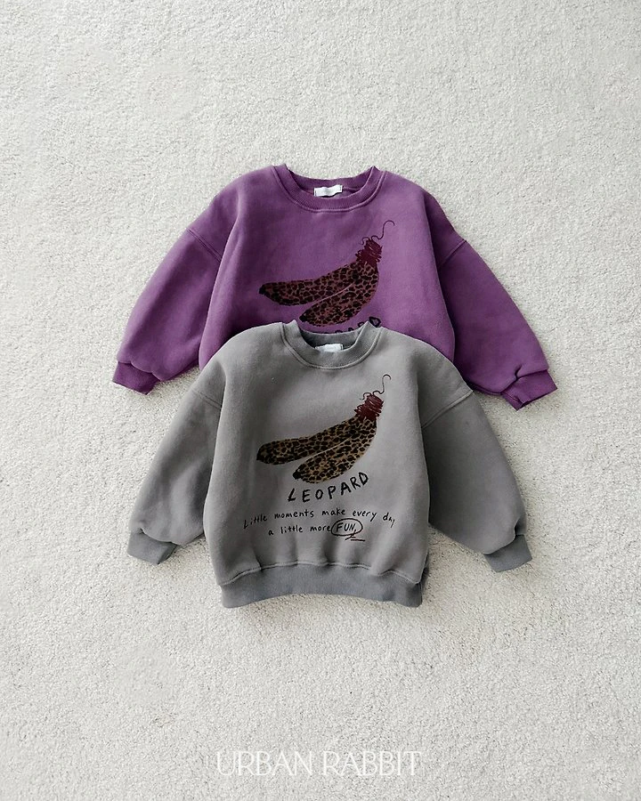 Leo Banana Sweatshirt by Urban Rabbit for Child unisex - view 1