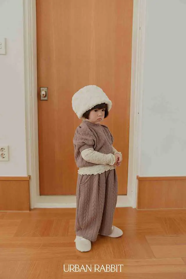 Cable Quilting Pants by Urban Rabbit for Child - view 8