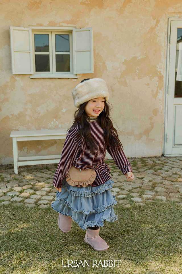 Loose Fit Frill Long Tee by Urban Rabbit for Child - view 4