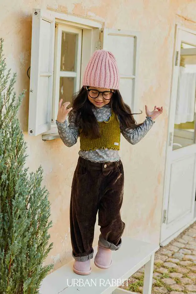 Flower Half Mock Neck Tee by Urban Rabbit for Child - view 12