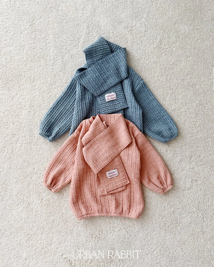 Twisted Long Muffler Set by Urban Rabbit for Child - view 1