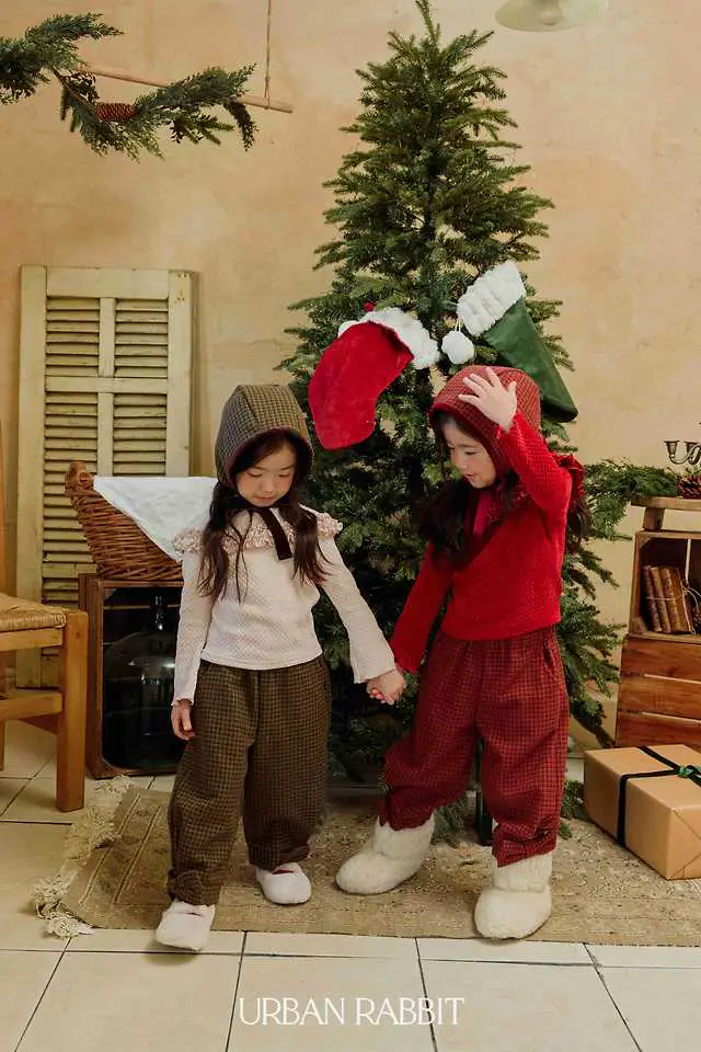 Ribbon Check Pants by Urban Rabbit for Child - view 11