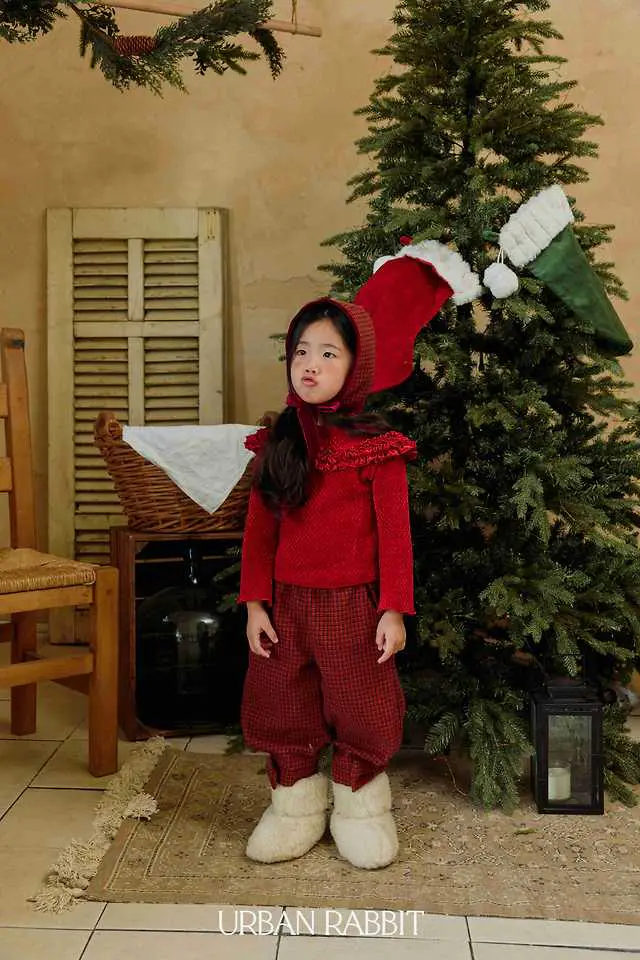 Ribbon Check Pants by Urban Rabbit for Child - view 12