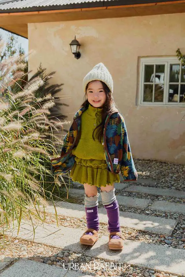 Voluminous Color Contrast Socks by Urban Rabbit for Child - view 8