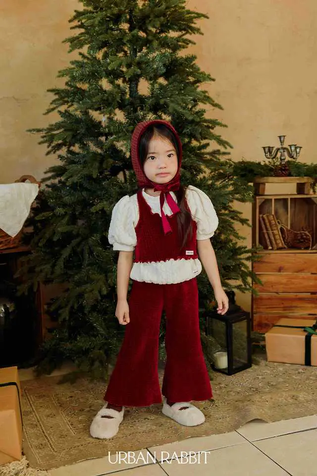 Choco Rib Trim Bootcut Pants by Urban Rabbit for Child - view 5