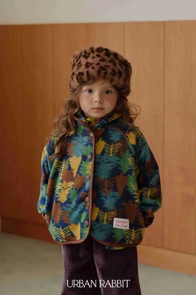 Shawl Collar Fleece Jacket by Urban Rabbit for Child - view 9